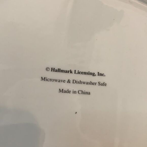 Hallmark Poinsettia Red Green 10 X 14 Inches Holiday Christmas Serving Platter - Picture 5 of 6